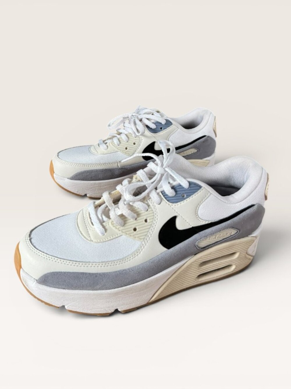 Nike Women’s Chunky Air Max 90 Futura Sneakers  White Ashen Slate Orewood Brown